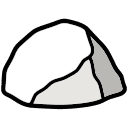 Morris, a rock in the White River